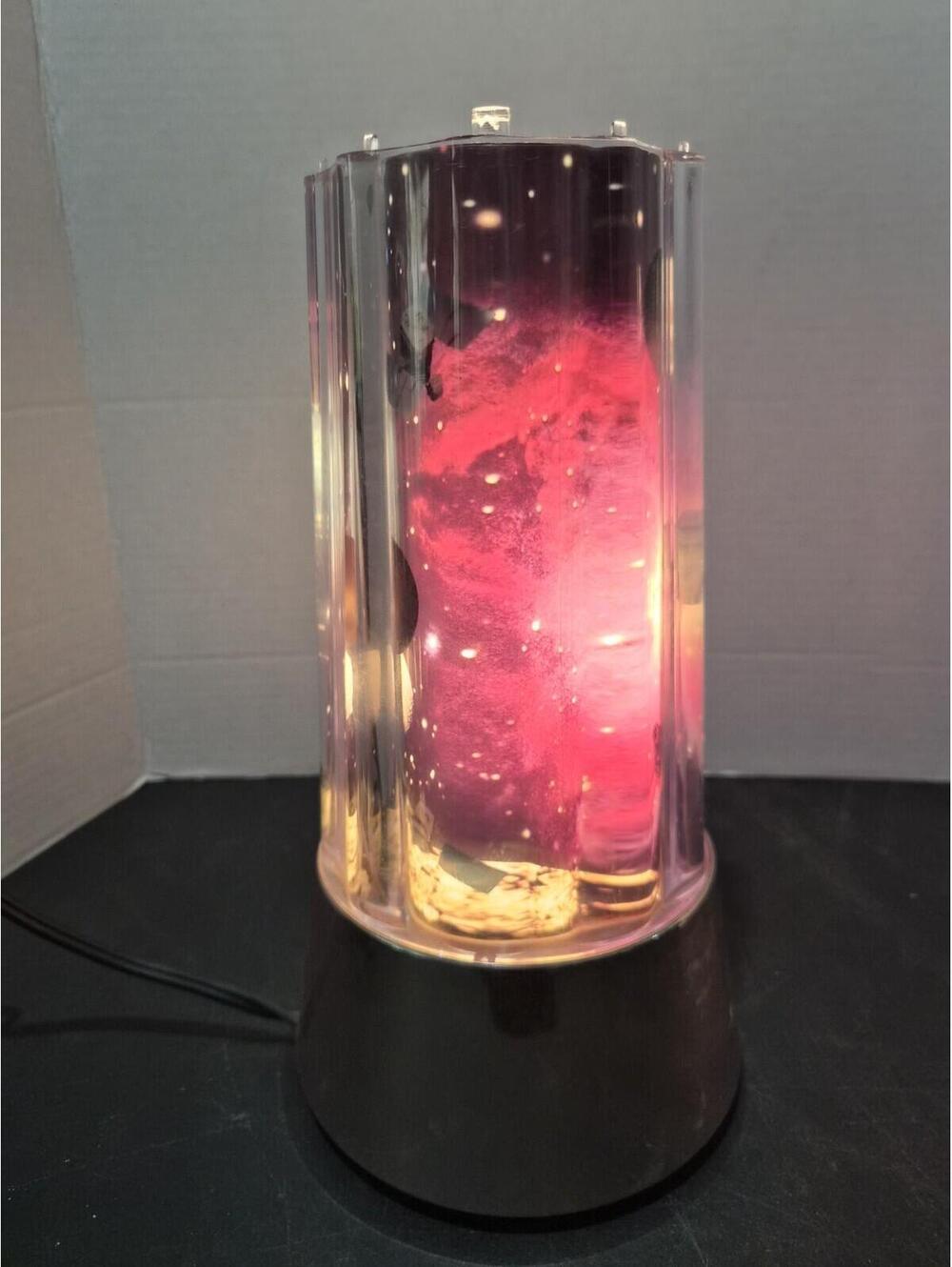 Vintage Space 1994 Rabbit Tanaka Rotating Spencers Lamp Tested Works Missing Top